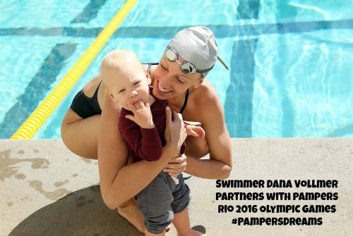 Dana Vollmer Olympic Athlete and son Arlen