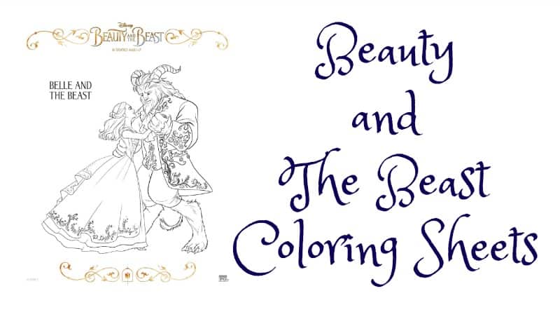 Beauty And The Beast Coloring Sheets