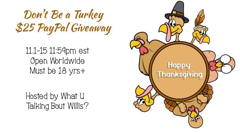 dont be a turkey giveaway