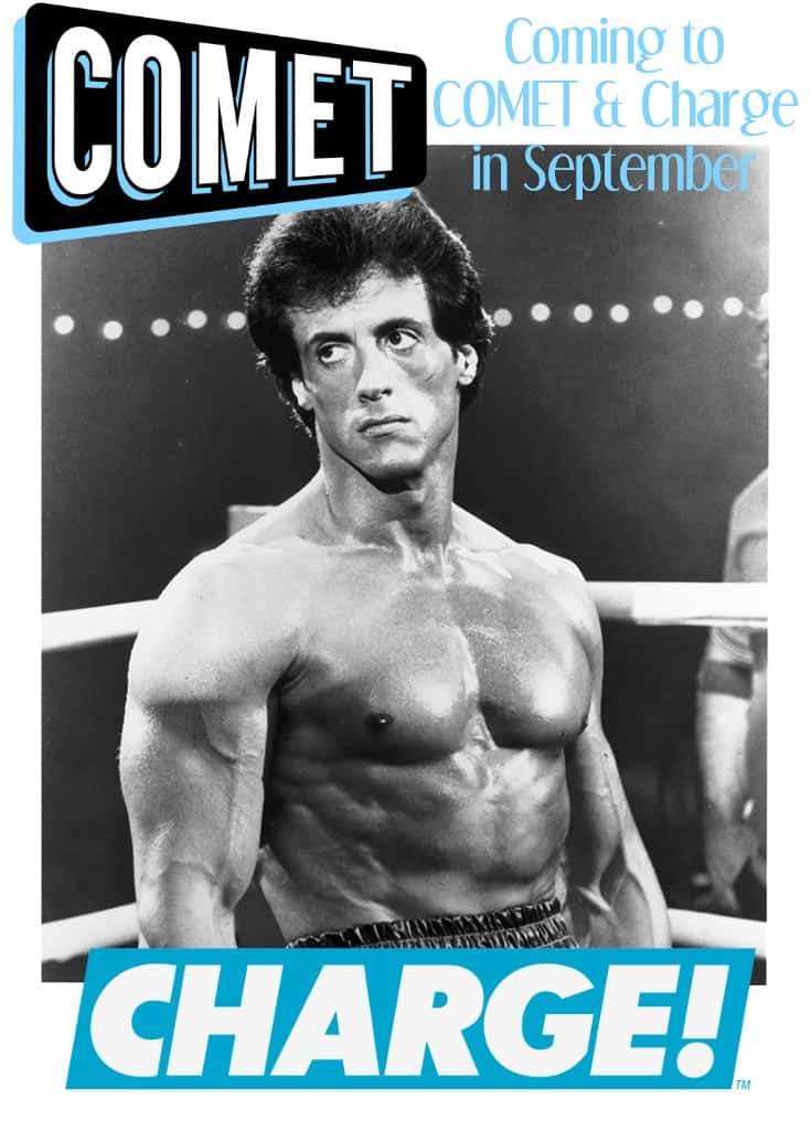 COMET TV September Viewing Guide! Godzilla! Space: 1999! Dr. Who Daleks Invasion! & to CHARGE Rocky I-IV