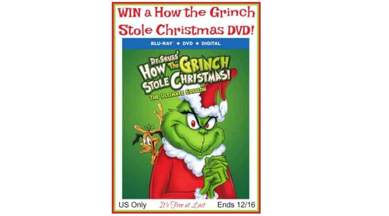 How the Grinch Stole Christmas DVD Giveaway