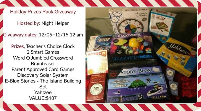 Holiday Prizes Pack Giveaway #giveaway