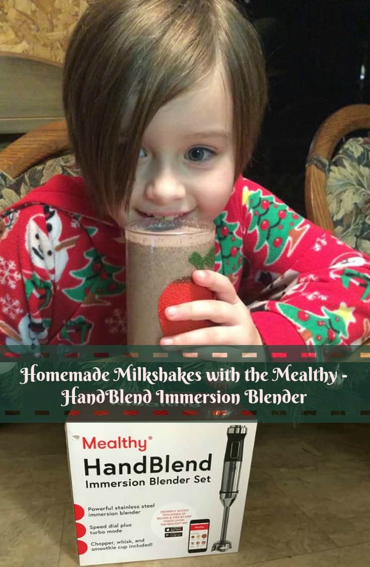 Homemade Milkshakes with the Mealthy - HandBlend Immersion Blender #MealthyMoms