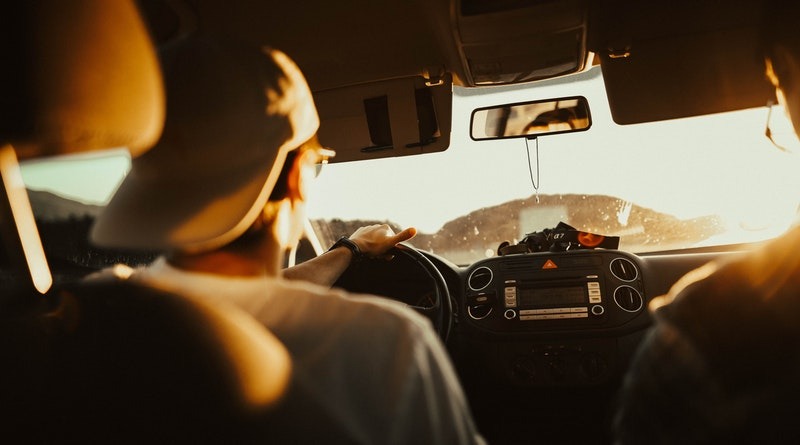 behind the wheel