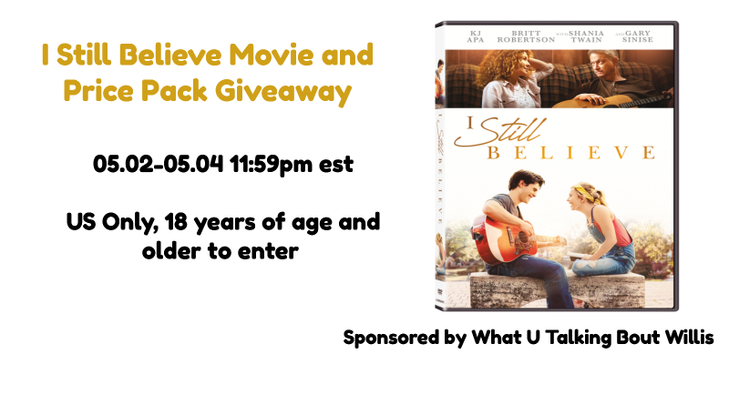 I Still Believe Movie And Digital Code Prize Pack Giveaway