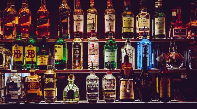 wine bottles