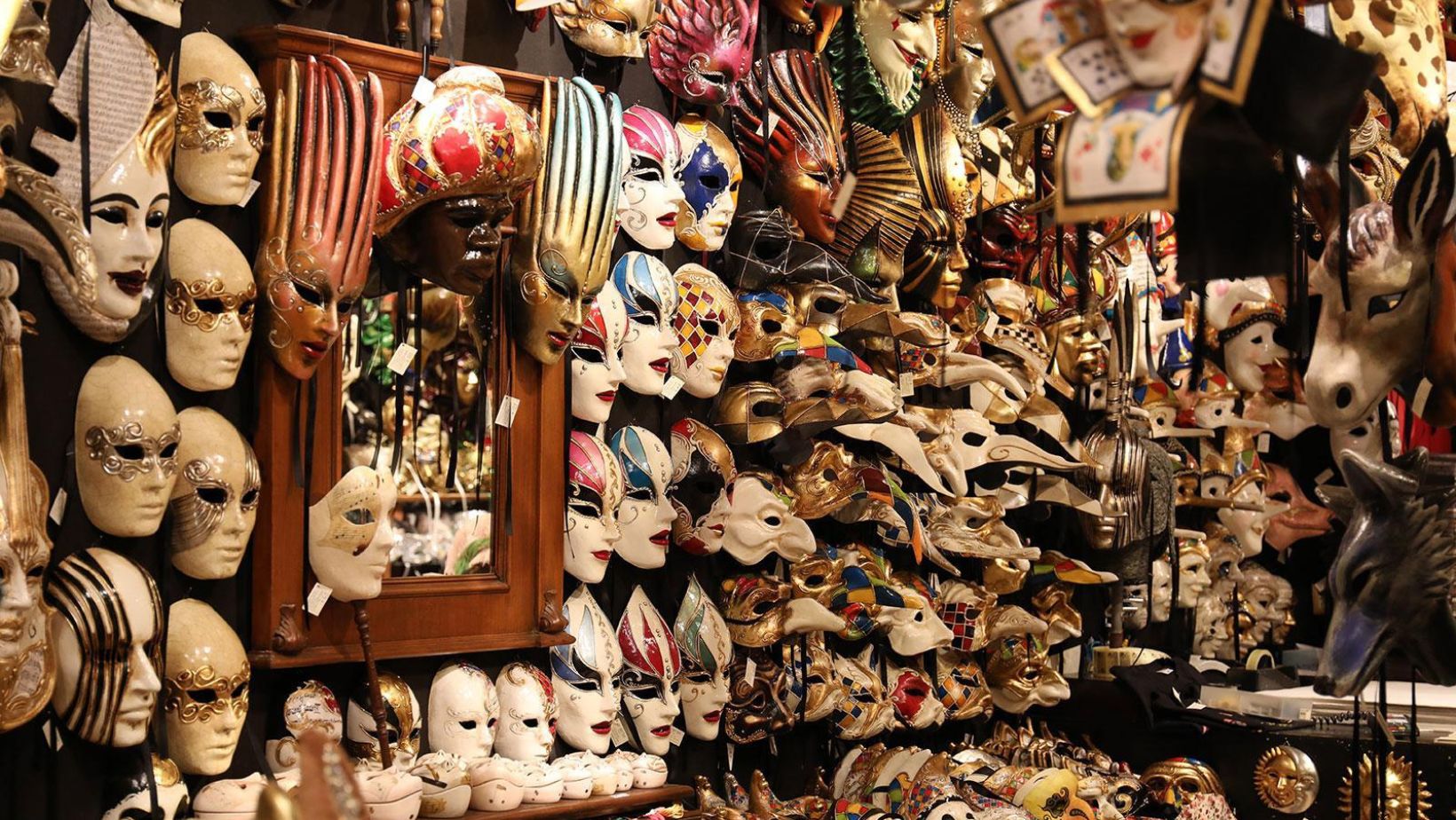Venetian Masks and Carnival Masks Store In Venice, Italy