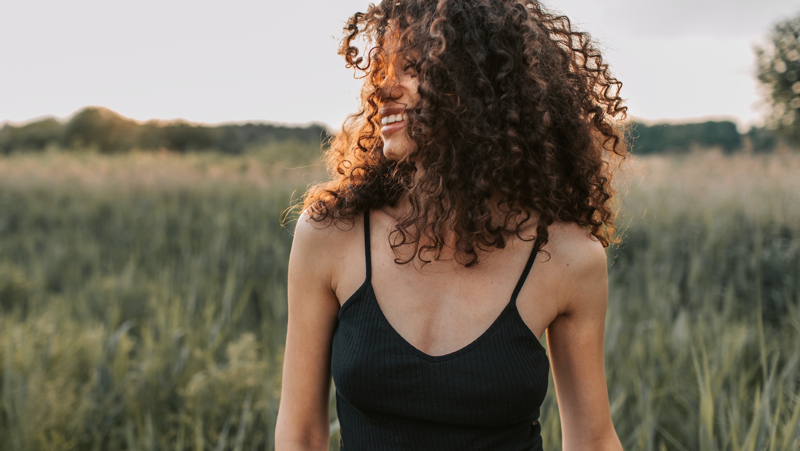 pin curls on natural hair