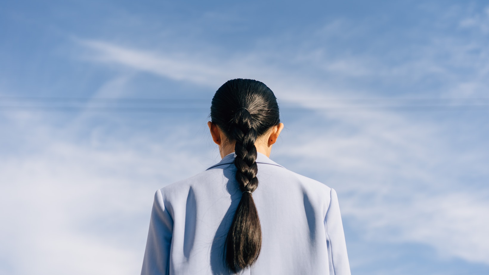 braid ponytail on natural hair