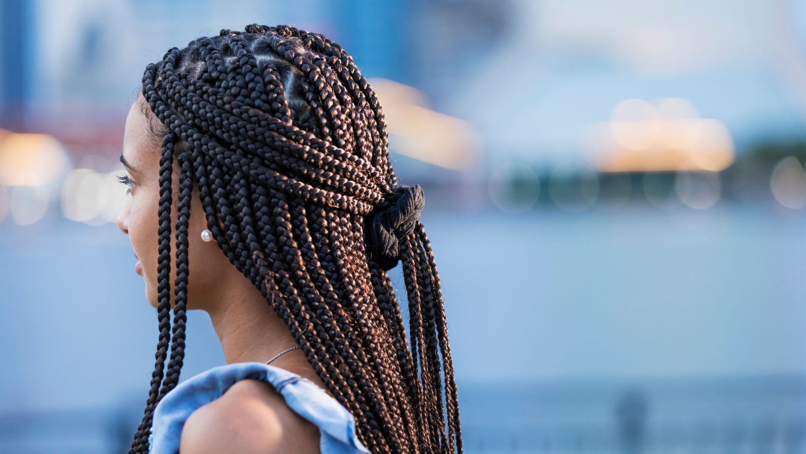 knotless braids on natural hair no weave